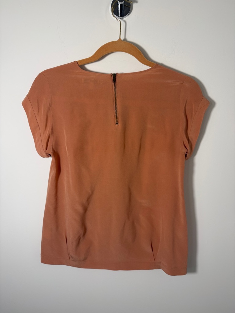 Broadway & Broome Womens Short Sleeve Blouse - Rust - Picture 3 of 5